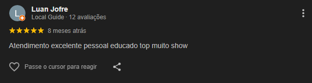 Avaliações do Google