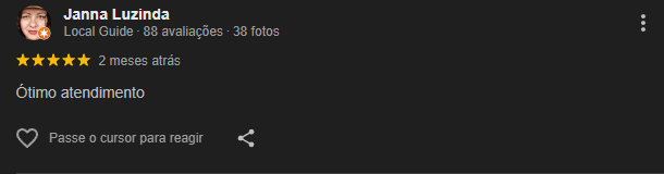 Avaliações do Google