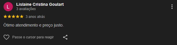 Avaliações do Google